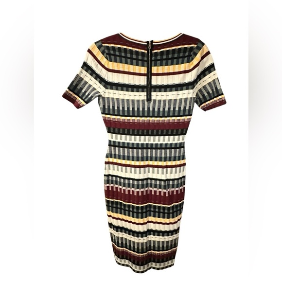 Milly Multicolor Bodycon Striped Dress size 4 - Picture 3 of 9